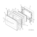 GE PB979DP2BB lower door diagram