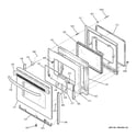 GE JB620SR3SS door diagram
