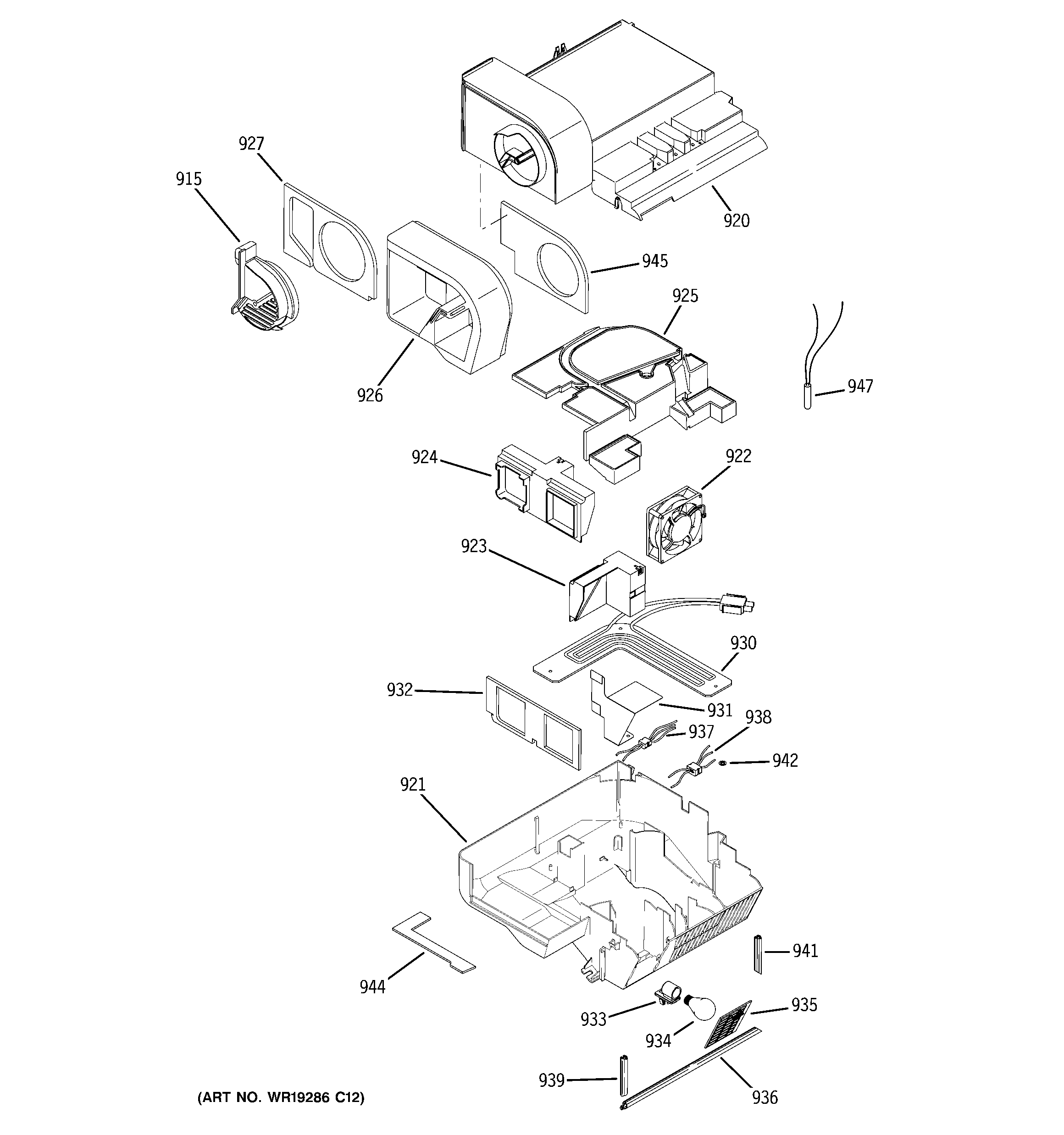 GE PSS26PSSASS custom cool diagram