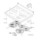 GE PCB975SP2SS cooktop diagram