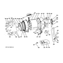 GE GFWS3605L0MV tub & motor diagram