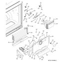 GE PFCA1NJZADSS freezer section diagram