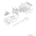 GE PFCA1NJZADSS freezer shelves diagram