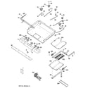 GE JGB400SEP1SS gas & burner parts diagram