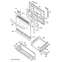 GE JGBS19GER3SA door & drawer parts diagram