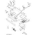 GE JGB281SER2SS gas & burner parts diagram