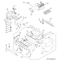 GE DSHS6VGBBCSS ice maker & dispenser diagram