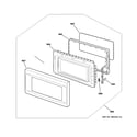 GE PEB2060DM2WW door parts diagram