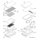 GE ZGP484NGR1SS grill & griddle assembly diagram