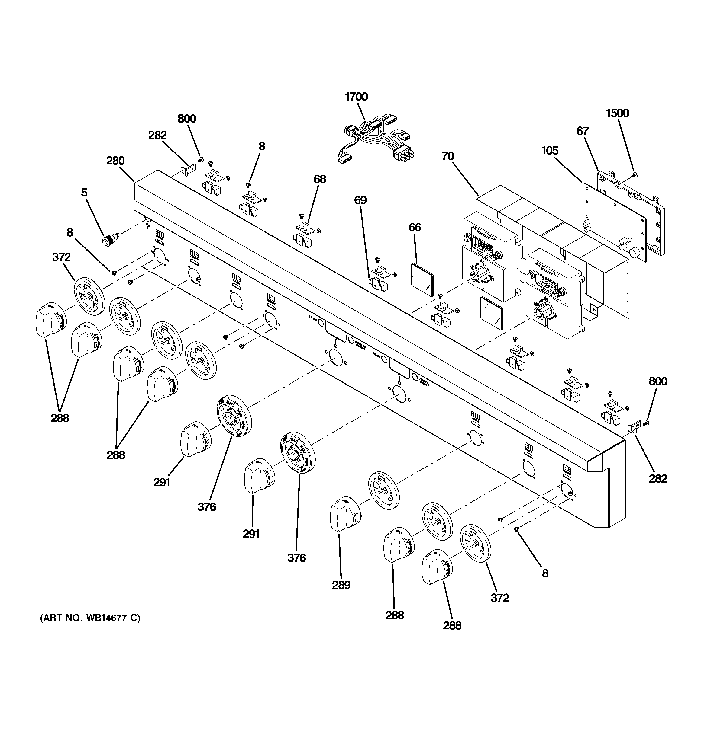 GE ZGP486NRR1SS control panel diagram