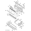 Hotpoint RGB540SEP4SA door & drawer parts diagram