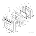 GE JB680ST1SS door diagram