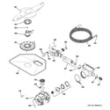 GE PDW7800R30CC motor-pump mechanism diagram