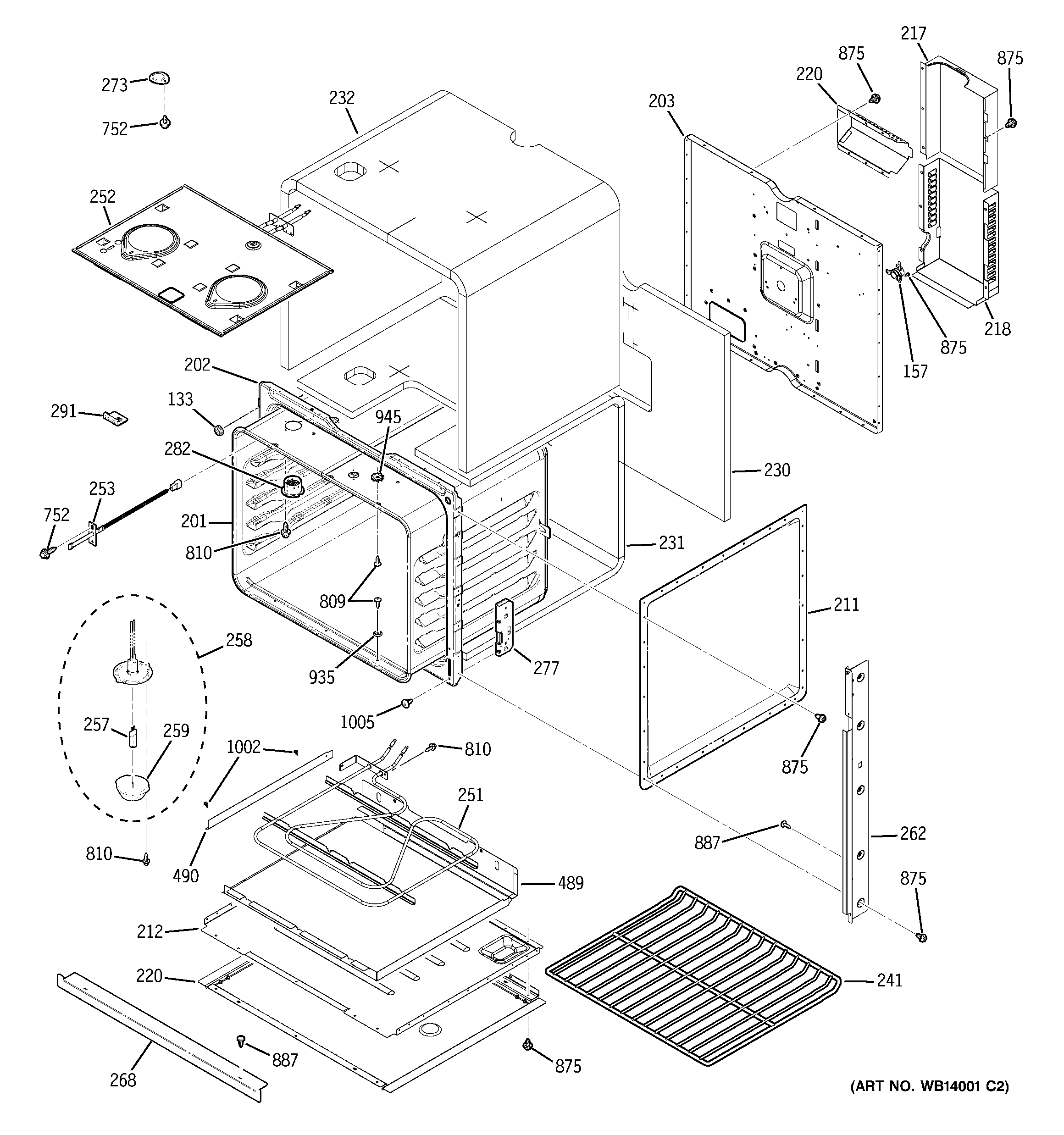 GE JKP30SM1SS body parts diagram