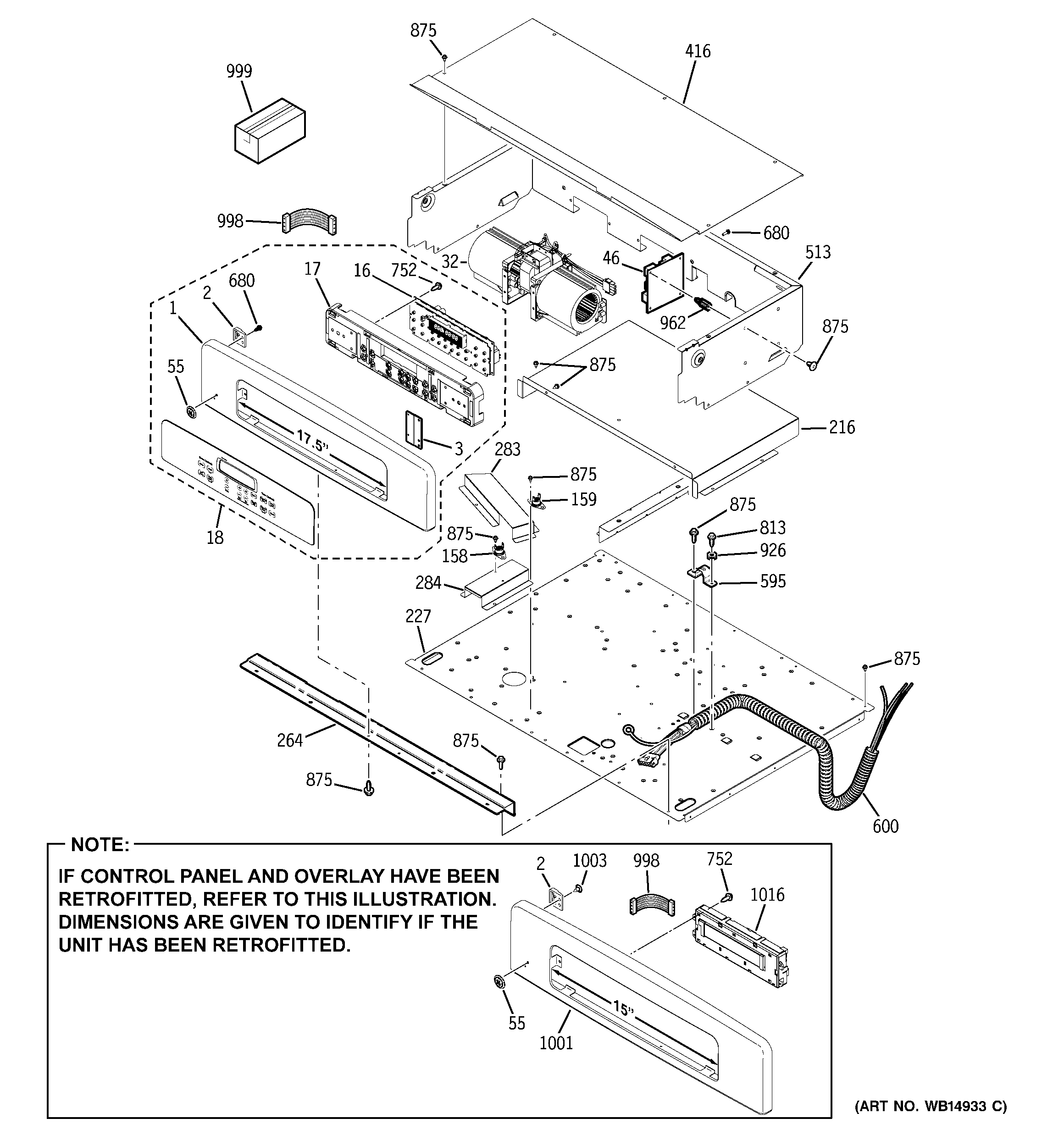 GE JTP75SM2SS control panel diagram