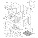GE JTP75SM2SS lower oven diagram