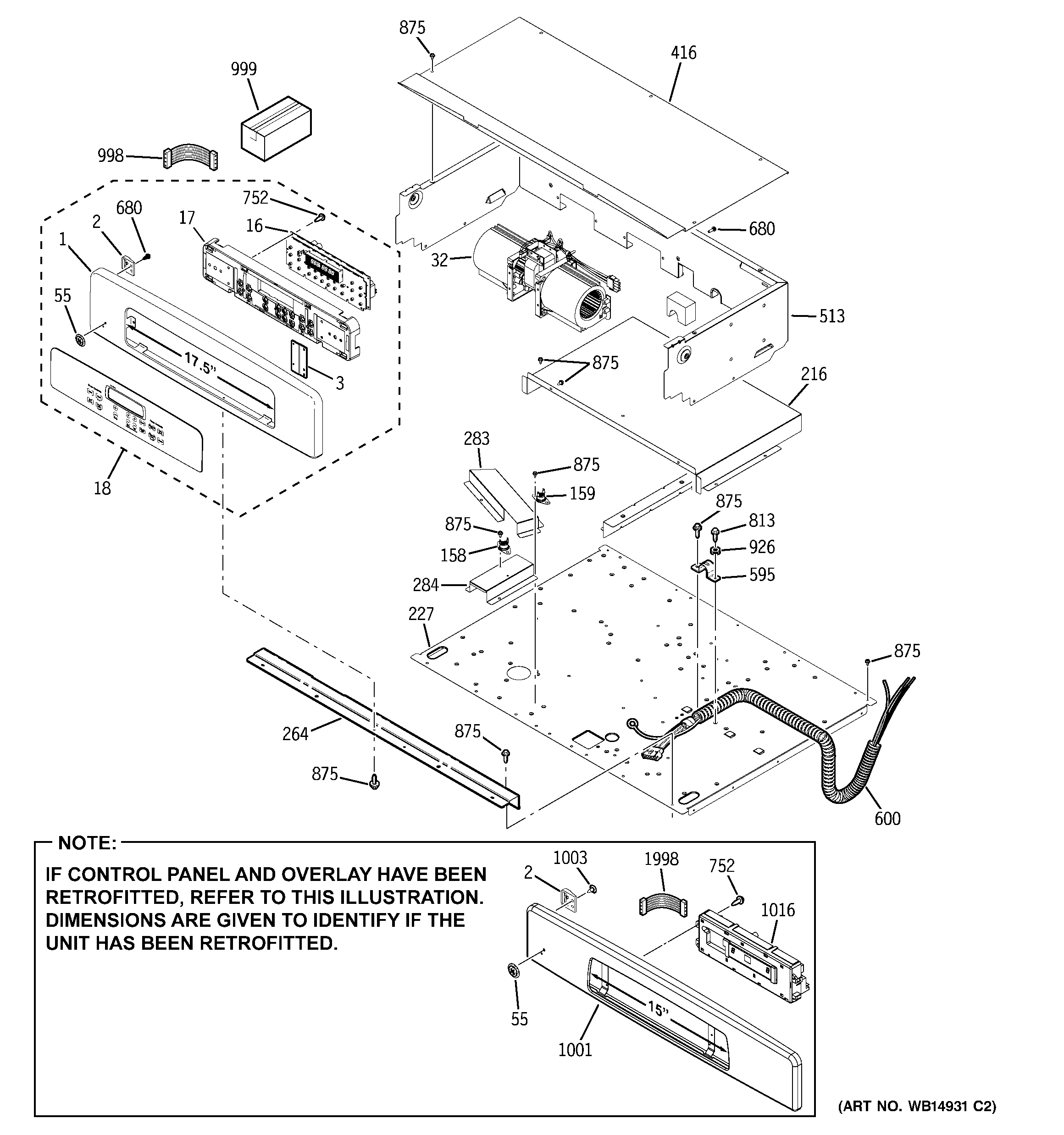 GE JCTP70SM1SS control panel diagram