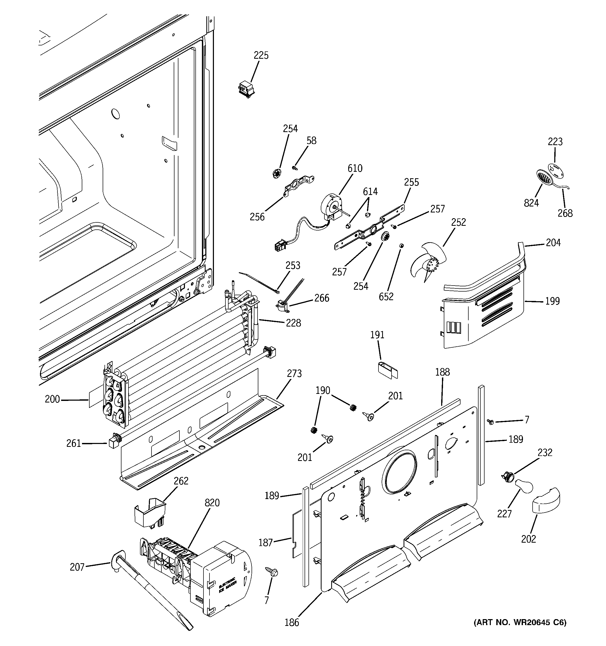 GE PDSS0MFYELSS freezer section diagram