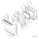 GE JB640DR3CC door diagram