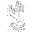 Kenmore 36272760101 door & drawer parts diagram