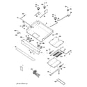 GE JGB250SET2SS gas & burner parts diagram