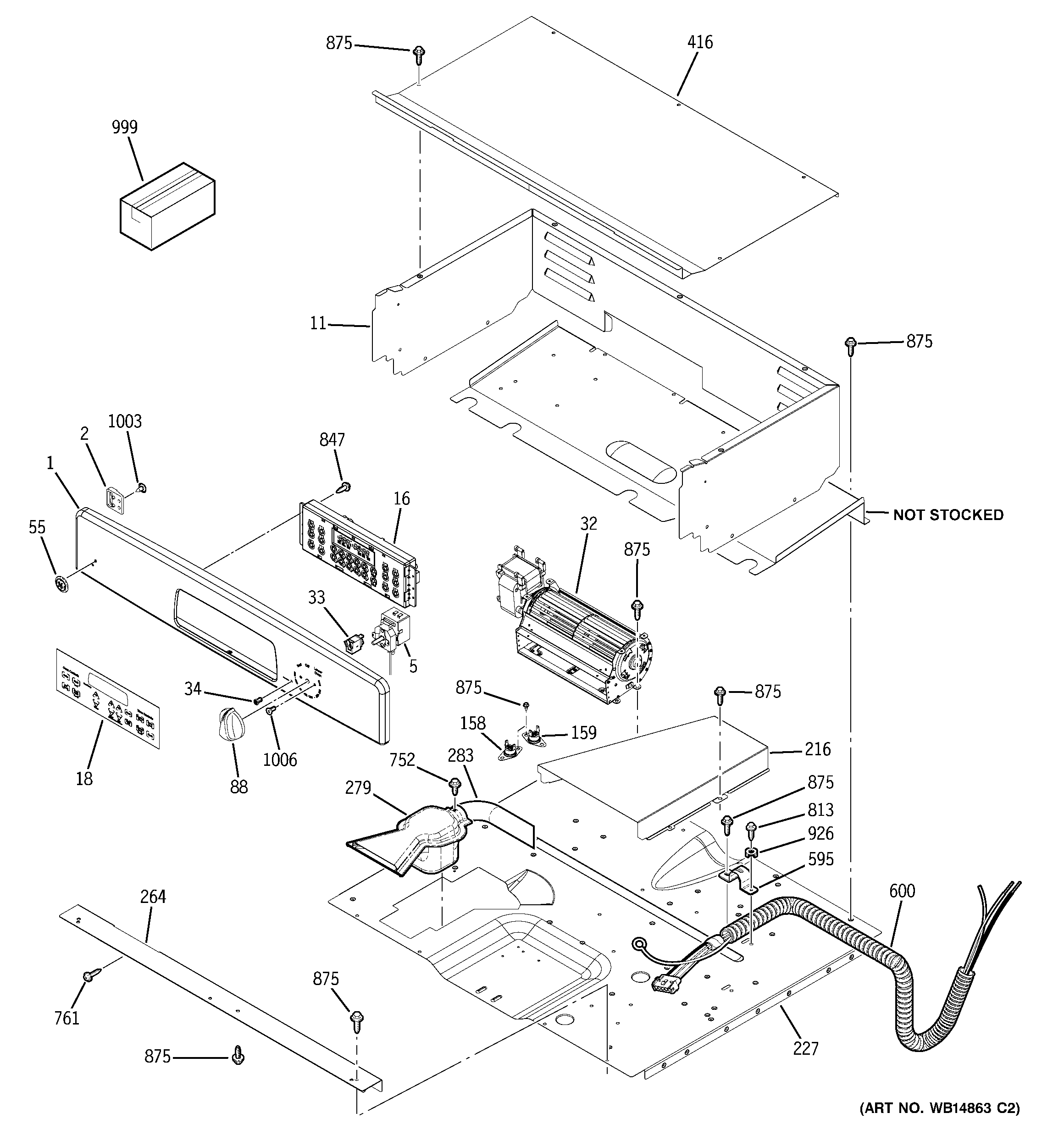GE JKP35SP4SS control panel diagram