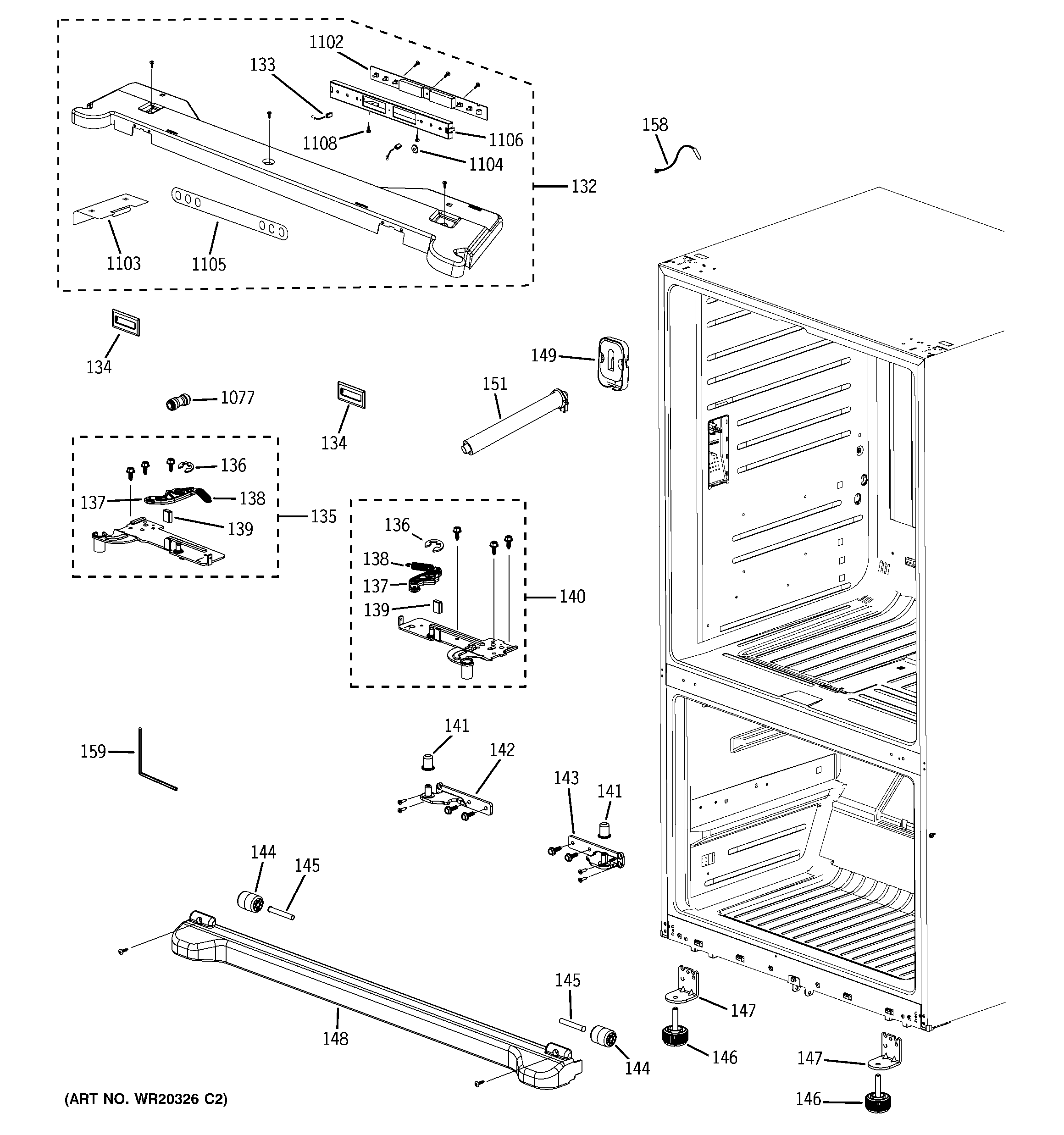 GE GFSS6KEXASS case parts diagram