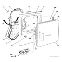 GE DCCB330EJ1WC front panel & door diagram