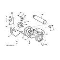 GE DCCB330EJ1WC blower & drive assembly diagram
