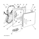 GE GTDL200EM2WW front panel  door diagram