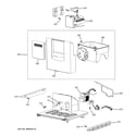 GE PSB42YGXASV ice maker & dispenser diagram
