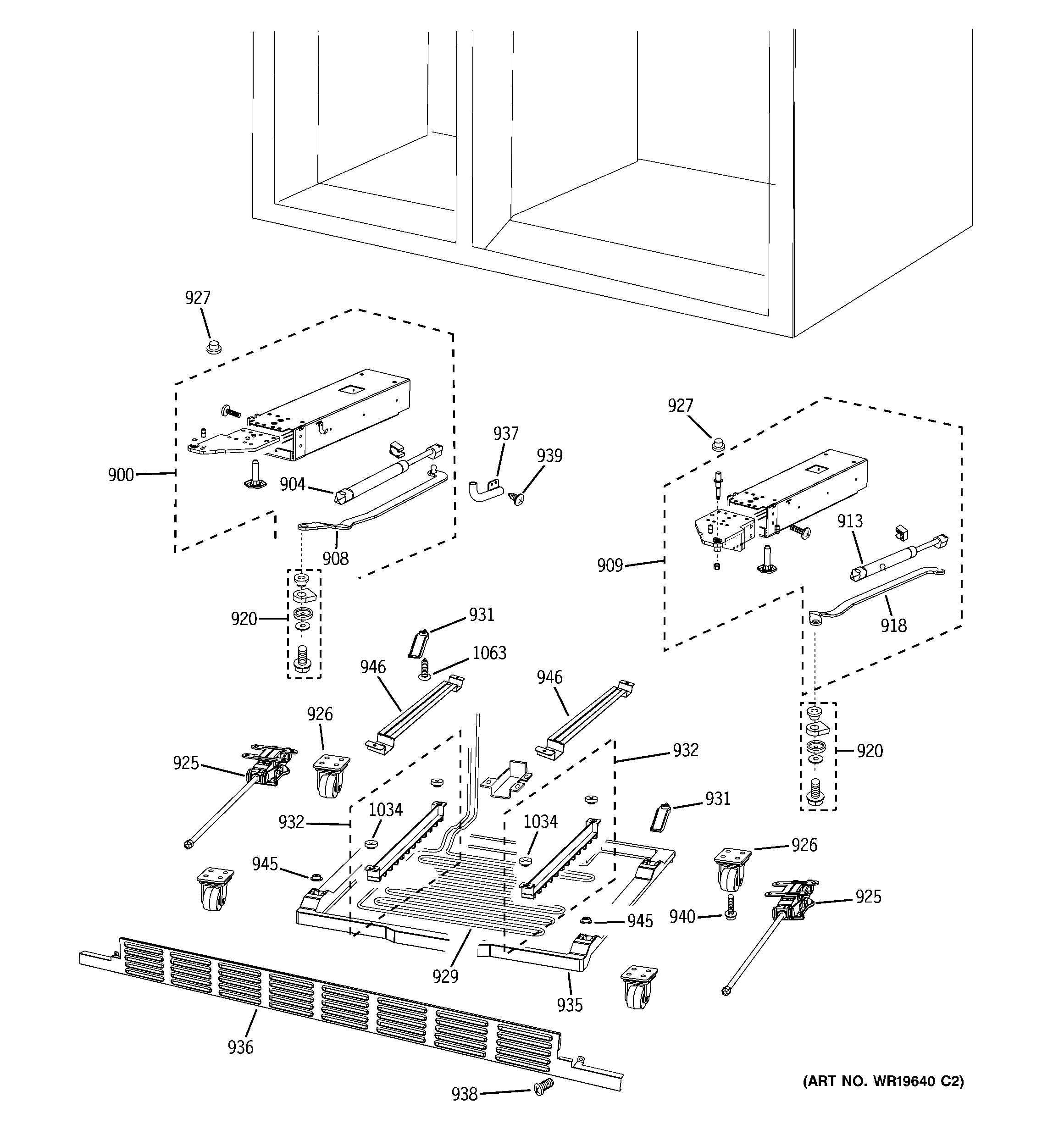 GE PSB48YGXASV cabinet (2) diagram