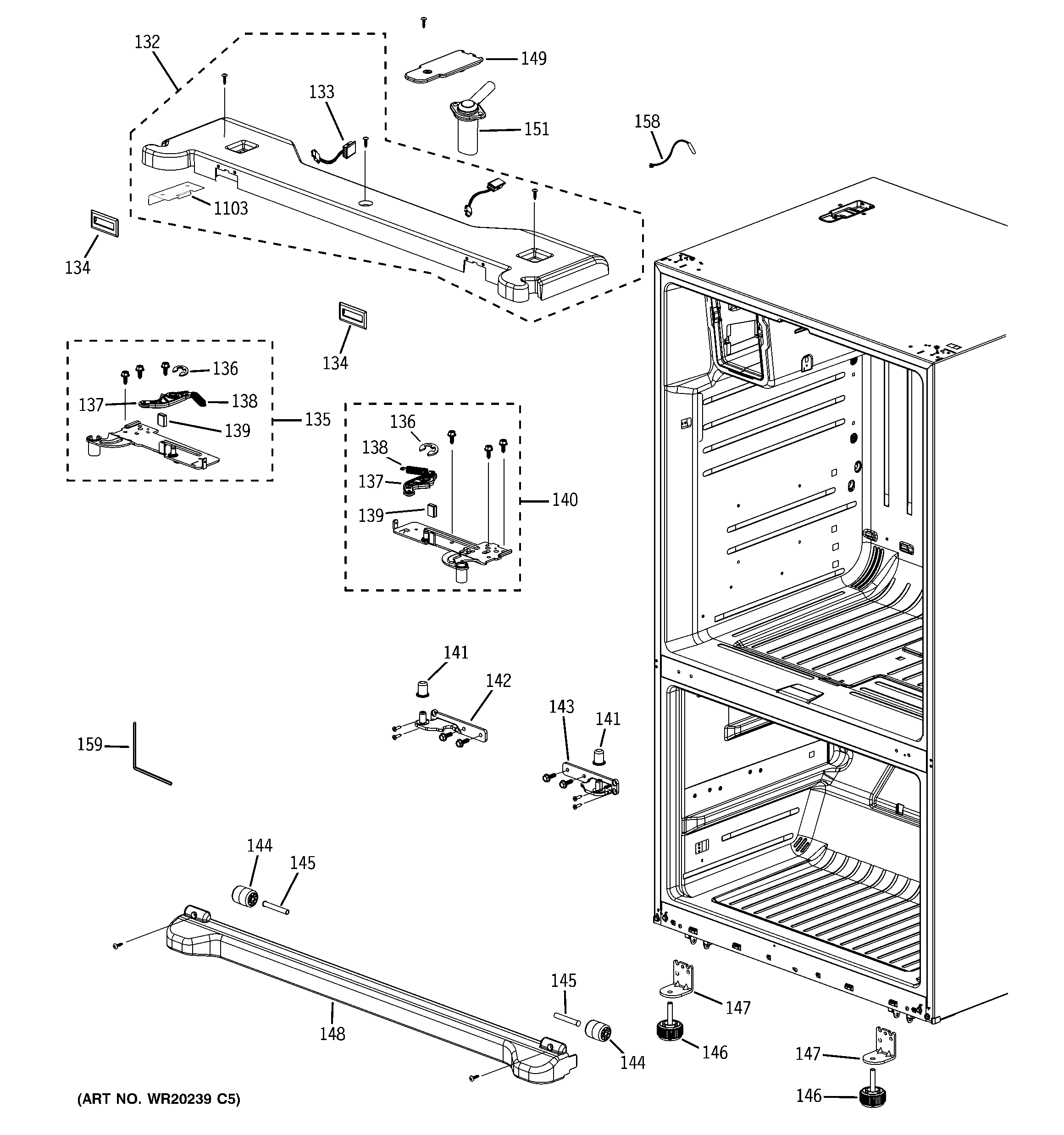 GE PFSS6SKXASS case parts diagram