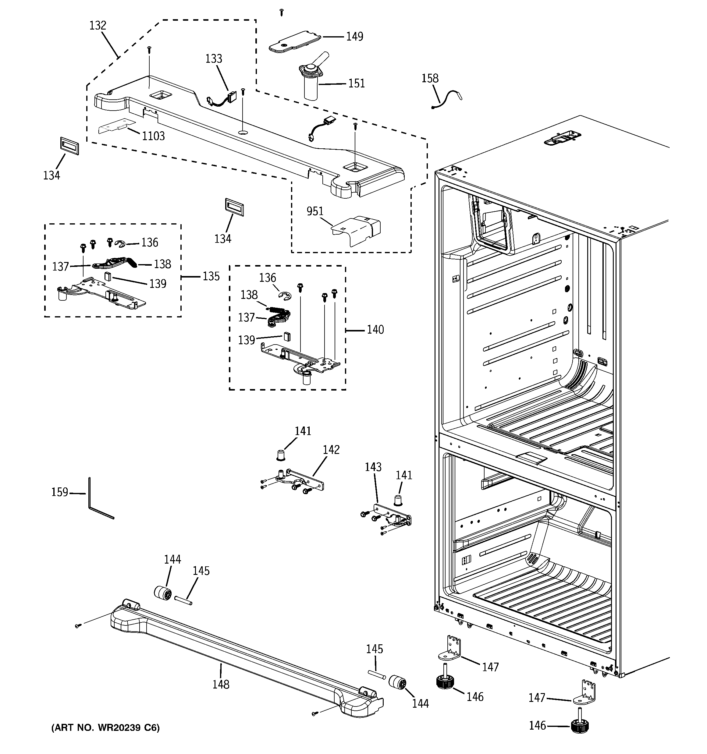 GE PFSS6SMXASS case parts diagram