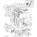 GE GFWH2405L0MG cabinet & top panel diagram