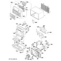 GE AJCQ06LCDM1 cabinet & components diagram