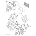 GE AJEQ08ACDM1 cabinet & components diagram