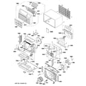 GE AJEQ10DCDW2 cabinet & components diagram
