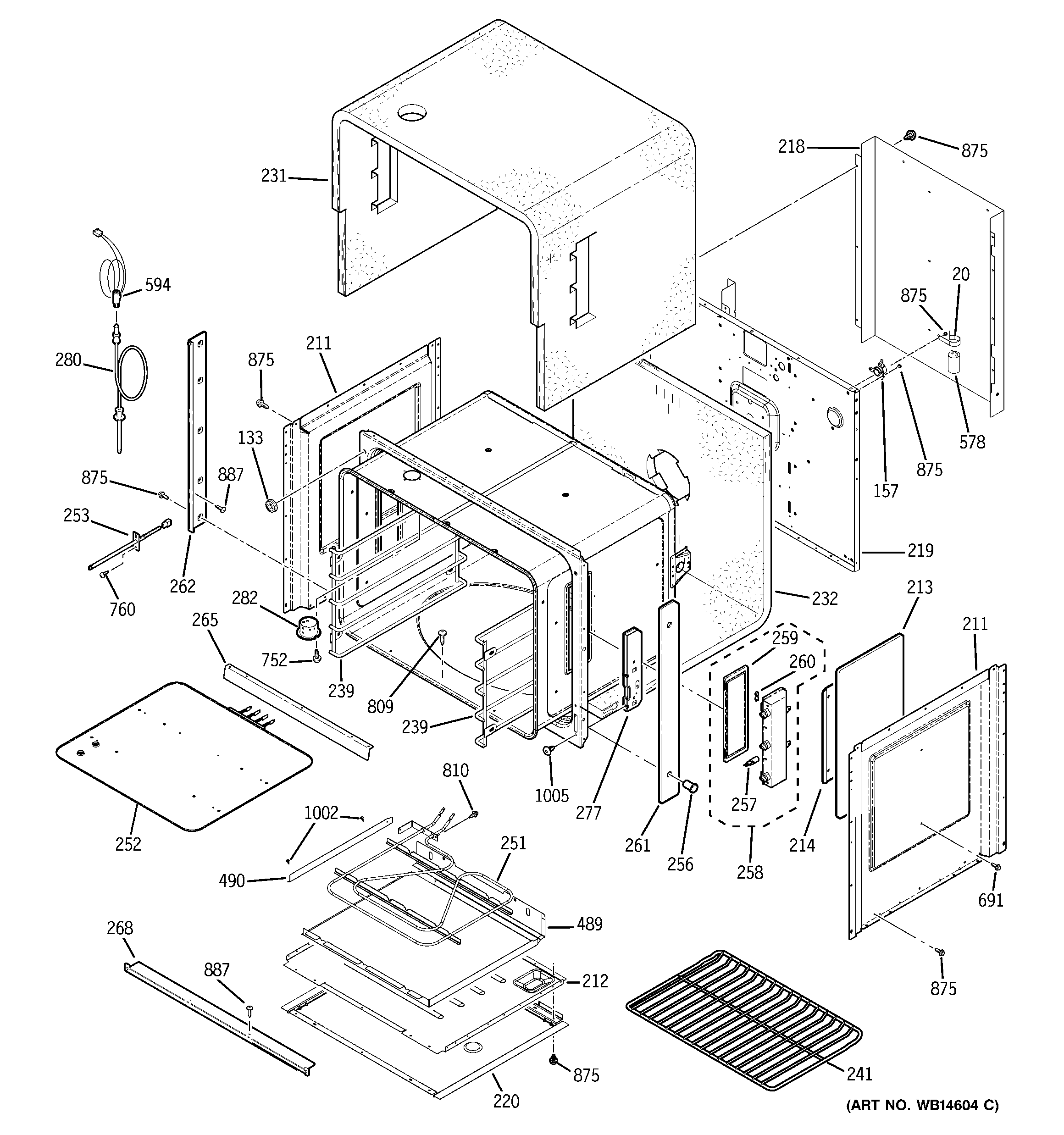 GE ZET2PM2SS lower oven diagram