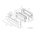 GE PB975DT1BB upper door diagram
