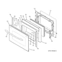 GE PB975DT1BB lower door diagram