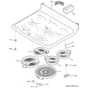 GE PB978ST1SS cooktop diagram