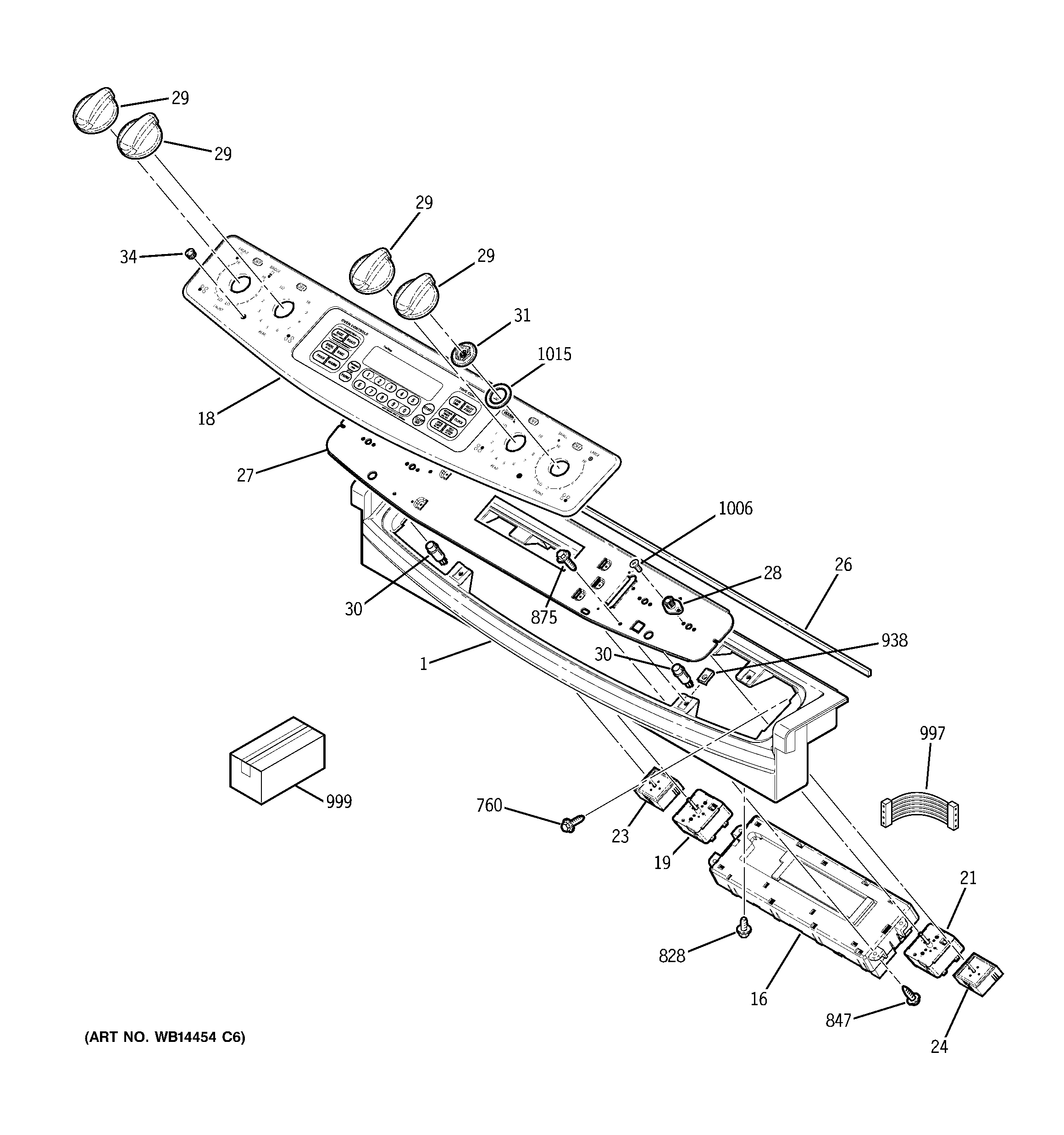 GE PD968SP3SS control panel diagram