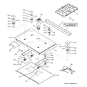 GE PGS968DEP3BB cooktop diagram