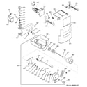GE ZISW480DMD ice maker & dispenser diagram