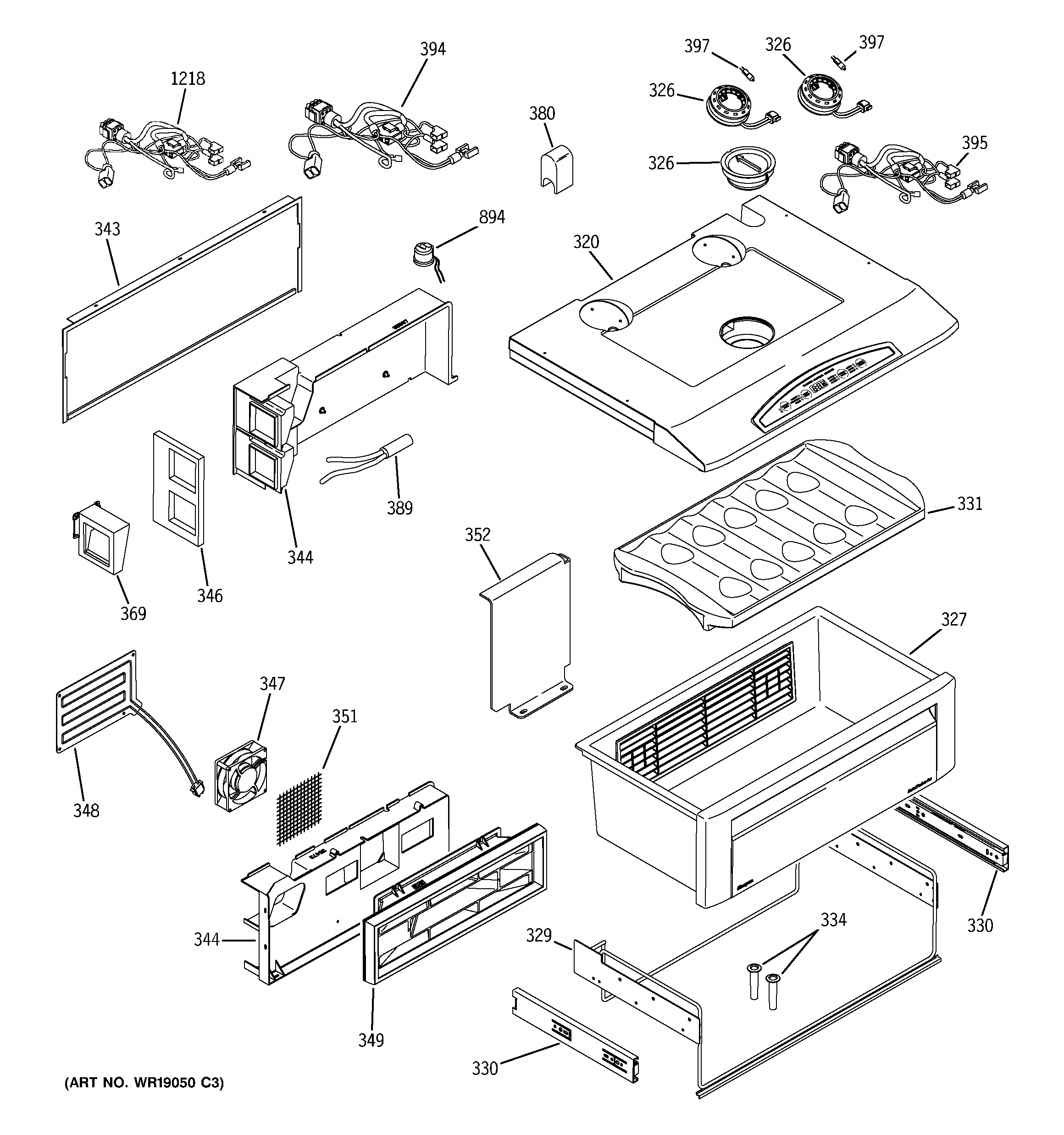 GE ZSGB420DMD quick chill diagram