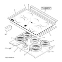 GE PD968SP2SS cooktop diagram