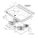 GE PS900DP2WW cooktop diagram