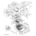 GE PDS22SFSBLSS doors & shelves diagram