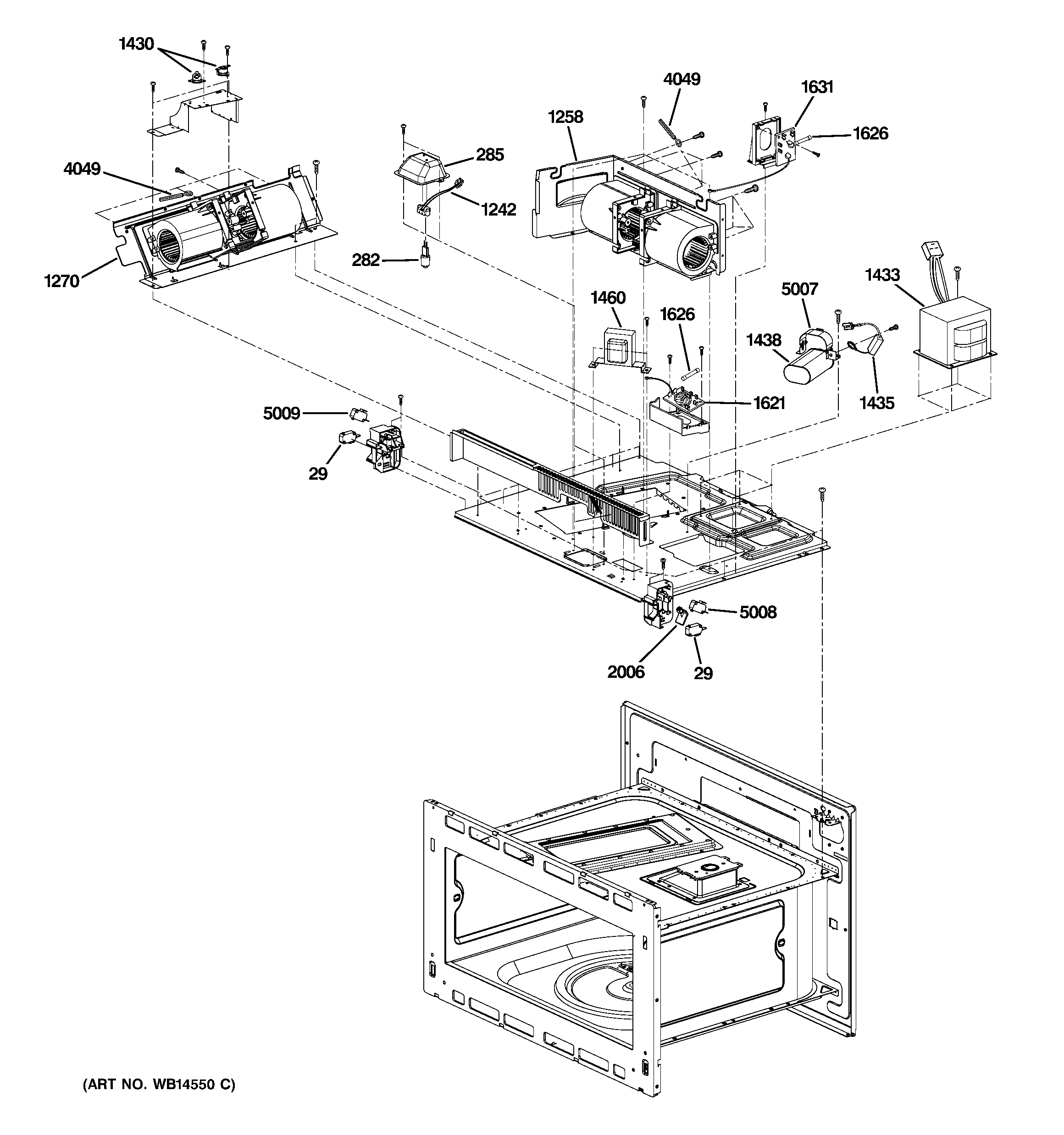 GE ZSC2200NBB02 insulator parts (1) diagram